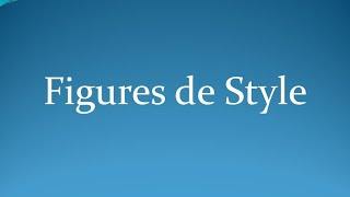 شرح مبسط لأولى باك /  figures de styles / الجهوي