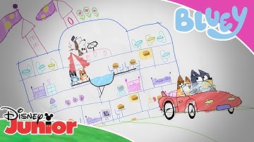 Super Scribble Chase 🎨 | Bluey 💙 | Disney Junior Arabia