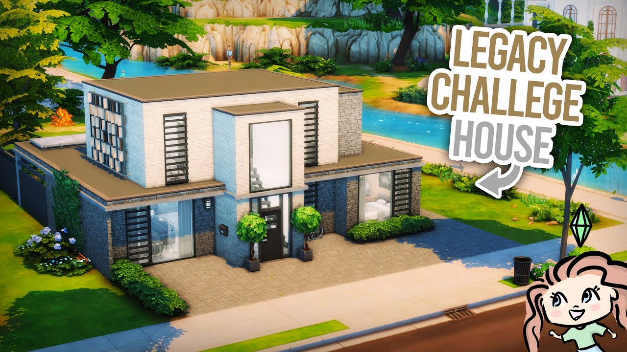 Building a weird modern home for my Legacy Challenge 🏡 || The Sims 4 ...