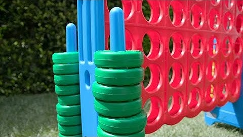 ECR4Kids Jumbo 4-To-Score Giant Game Set - Oversized 4-In-A-Row Fun for Kids, Adults and Families
