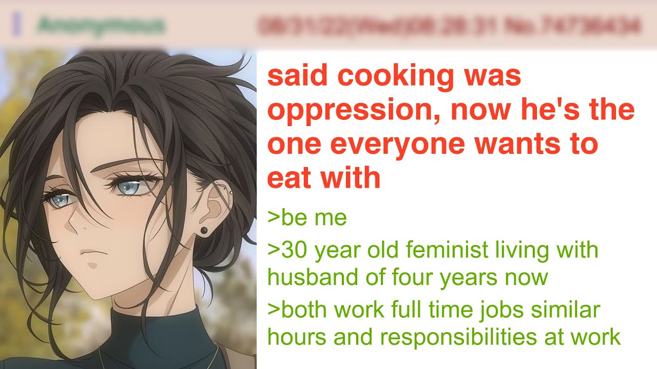 Feminist Refuses To Cook Because It's Servitude, Husband Becomes Amazing Chef