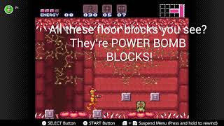 Secret Power Bombs in a Brinstar Room?! (Super Metroid)