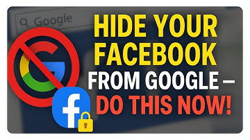 ℹ️ HOW TO STOP SEARCH ENGINES FROM LINKING TO YOUR FACEBOOK PROFILE 2025