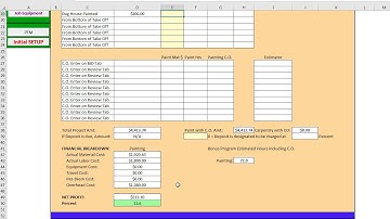 Enhanced Excel Painting Estimating System