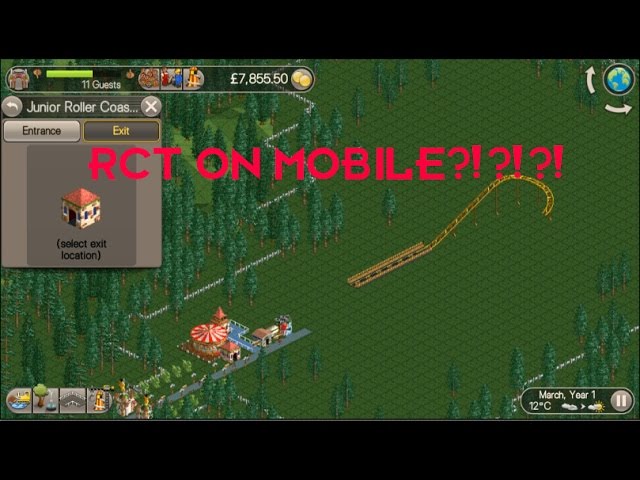 RollerCoaster Tycoon Classic Android Gameplay Video. 