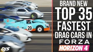 NEW TOP 35 FASTEST DRAG CARS!! Forza Horizon 4 - Is the Mclaren F1 GT still the fastest?