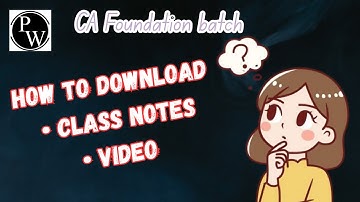 How to download PW class notes,videos 🤔🤔 // Problem solved ✅ // Full explanation// #casukhleenkaur 