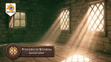 Build Windows in Minutes — 3DT Procedural Window Generator (Blender Geometry Nodes)