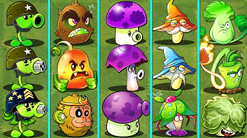 PvZ 2 Discovery - Every Plants International & China Evolution NOOB - PRO - HACKER