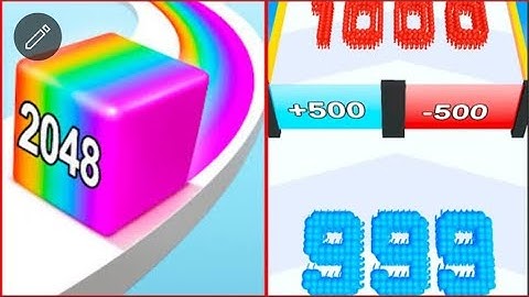 Jelly Run 2048 vs Crowd Number Run 3D | All Levels Gameplay | Android, iOS | Satisfying Mobile Games
