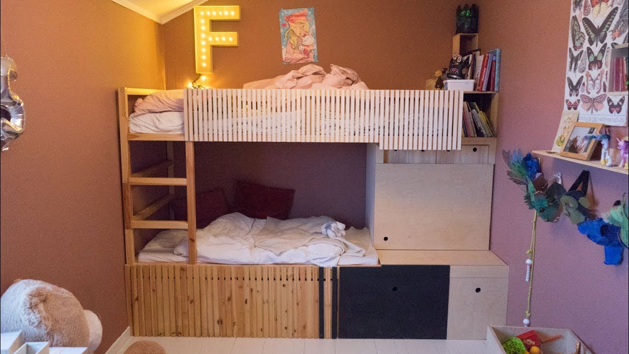 Verwonderend Hacking a Ikea Kura bed into a two story bed with extra features UH-39