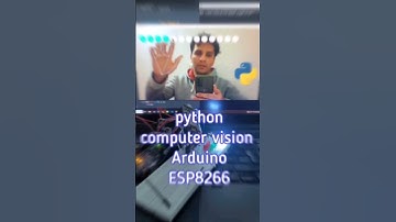 python computer vision arduino esp8266 control leds project .I