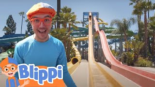 Blippi Makes a Splash at a Waterpark | Life at Sea | Kids Ocean Learning | Toddler Show