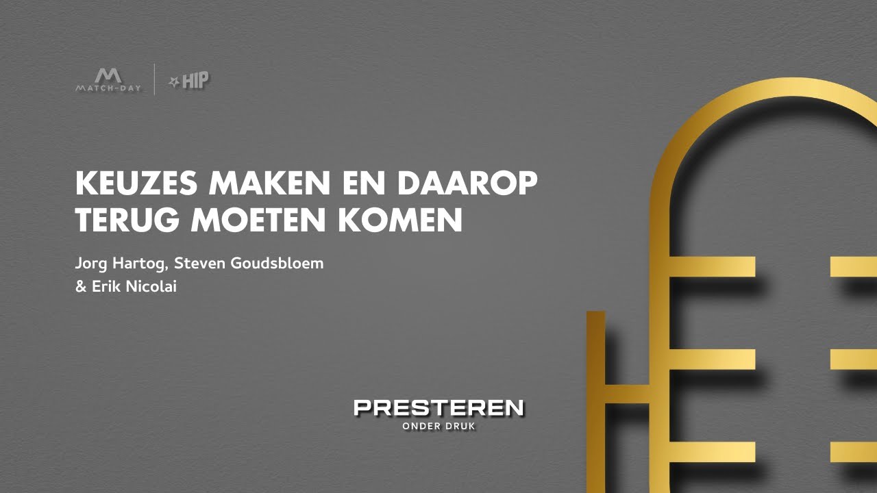 Keuzes maken en daarop terug moeten komen: Erik Nicolai