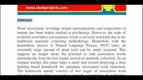 A Natural Language Process Based Framework for Automatic Association Word Extraction