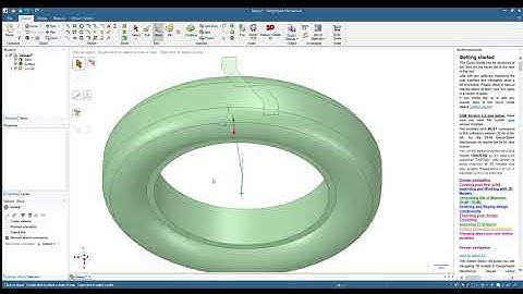 How to make a tread in DesignSpark Mechanical.