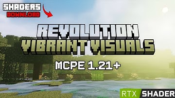 RTX Shaders For Minecraft PE 1.21 | Revolution Vibrant Visuals Deferred Shader Pack For MCPE