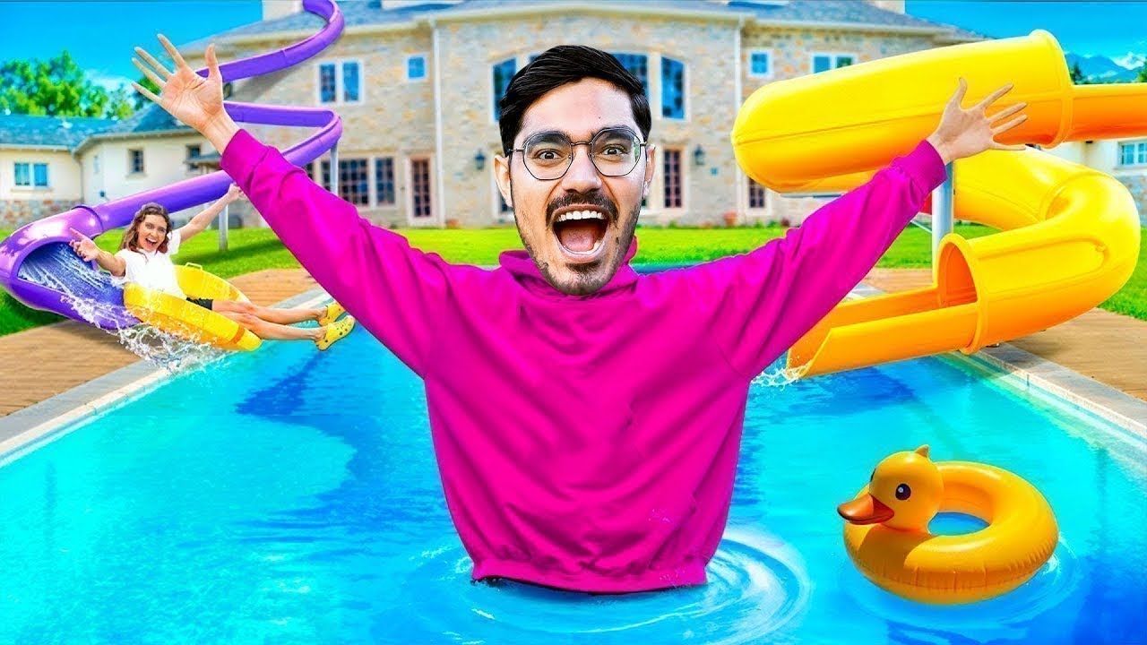 Last To Leave The Pool Wins ₹100000   पूल में ज्यादा देर बिताने वाला जीतेगा एक लाख🔥