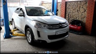 Снятие и установка переднего бампера и фар на Citroen C4 Aircross 2012 Ситроен С4 Аиркросс 2,0