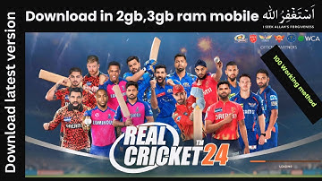 How to download real cricket 24 in 2gb ram mobile | Download real cricket 24 in 2gb andriod 2025