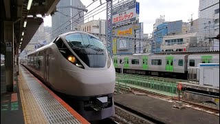 新橋駅12:49通過「E657系K15編成 特急ひたち13号 仙台行き」