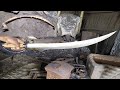 SWORD MAKING BLACKSMITH / INDIAN BLACKSMITH MAKING SWORD  FROM SPRING / SWORD BANANE KA ASAN TARIKA