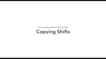 Get Started with RotaCloud: Copying Shifts