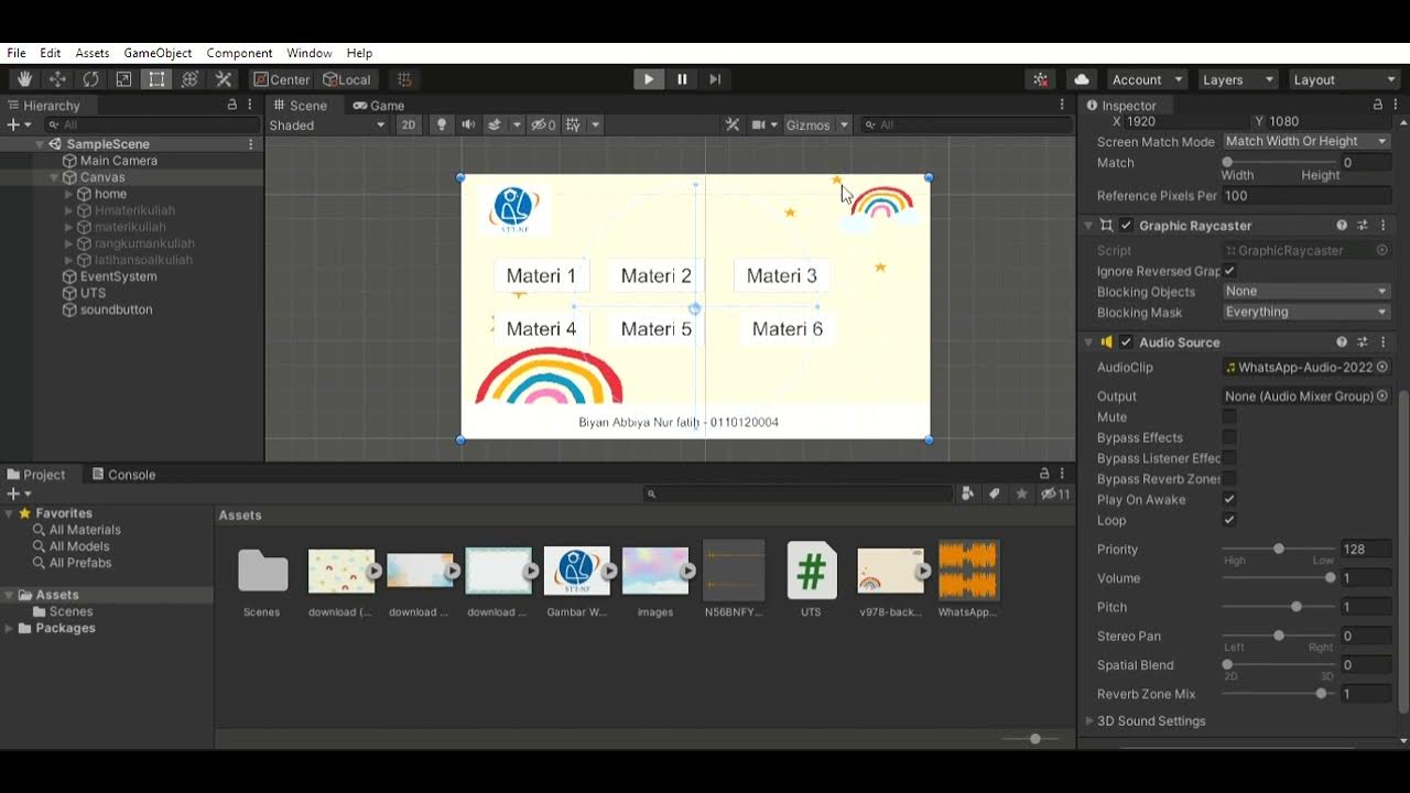 My project 3 samplescene pc mac linux standalone unity 2020 3 39f1