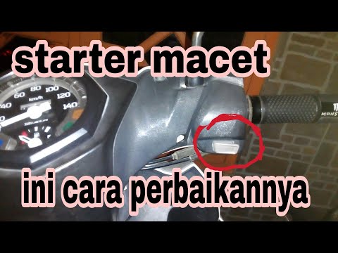 Cara memperbaiki starter motor  matic mati  YouTube