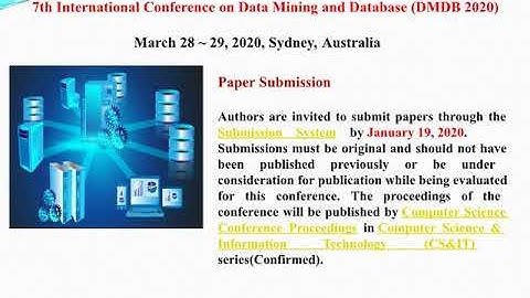 7th International Conference on Data Mining and Database (DMDB 2020)