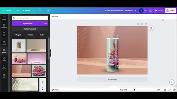 How To Rotate Tumbler DESIGN In Canva - Animated Tumbler Canva