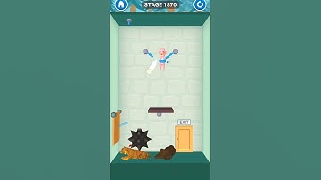 rescue cut rope puzzle stage 1870| rescue cut rope puzzle game for android and iOS #short