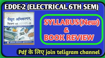 edde-2 polytechnic syllabus || edde-2 book review || electrical design estimating and costing