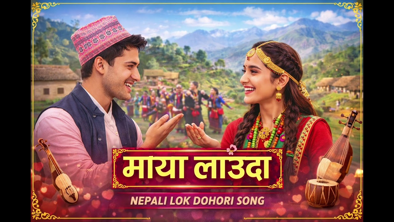 माया लाउँदा |MAYA LAGAUDA | Nepali Lok Dohori Song | Traditional Love Folk