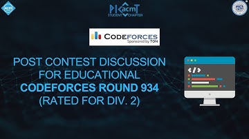 Post Contest Discussion - Codeforces Round 934 (Div. 2) by PICT ACM Chapter