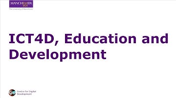 ICT4D, Education and Development