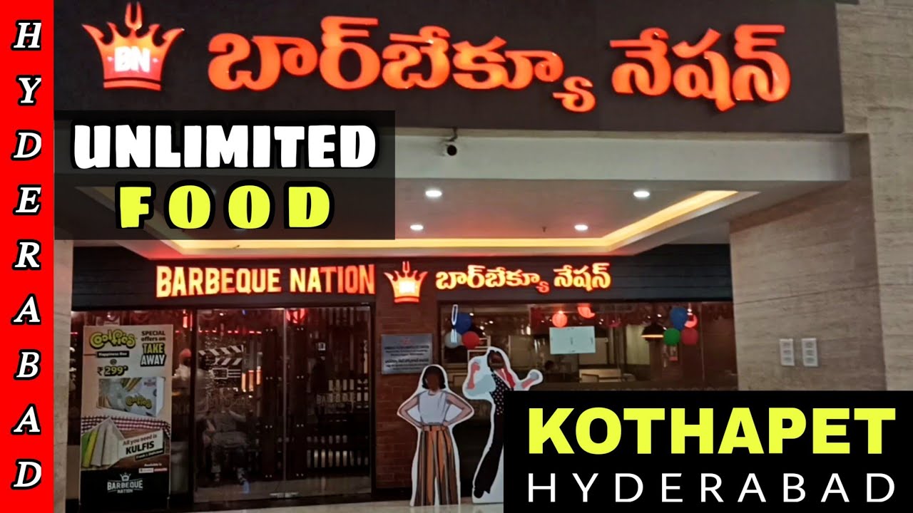 Barbeque Nation Kothapet Hyderabad Unlimited Food Buffet Telugu Vlog Youtube