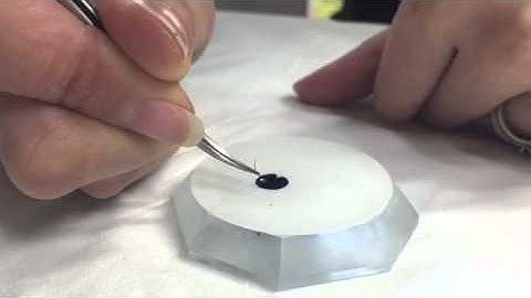 Correct amount of Eyelash adhesive - Eyelash extensions