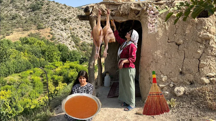 Iranian Life in the Deserted Mountains: How to Make Clay Chicken/A Relaxing Life