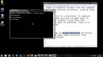 Open an Explorer Window from the Command Prompt