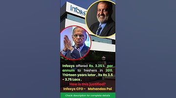 Salary at Infosys #infosys #narayanmurthy #shortsfeed #shorts #viralshort #trending #job #corporate