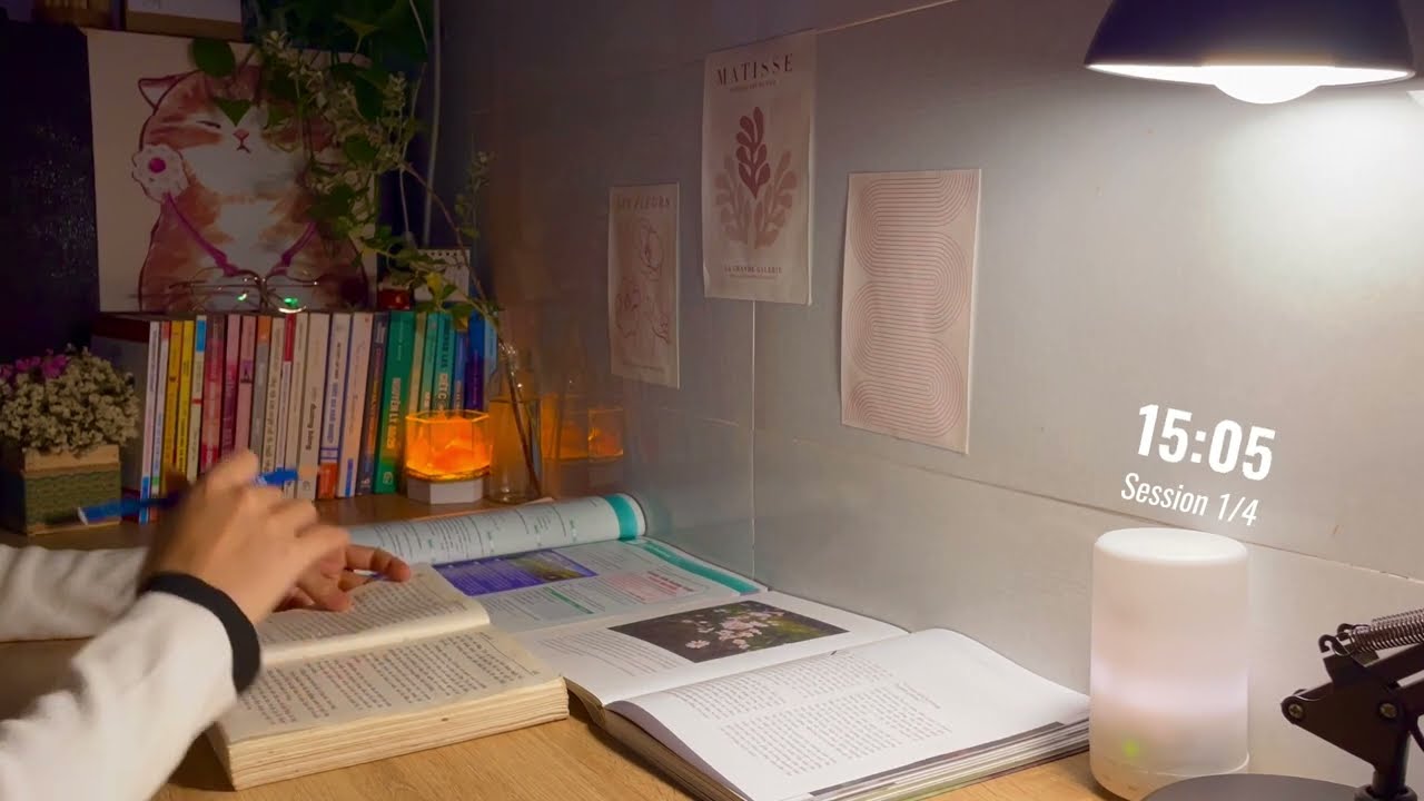 2 HOUR STUDY WITH ME 📖 [Pomodoro 25/5] Deep focus music | Chill ...