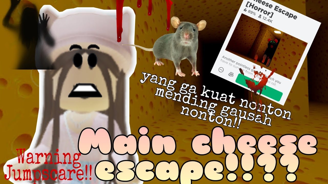 Main cheese escape!!? Game horror Roblox It's Chiko Awas