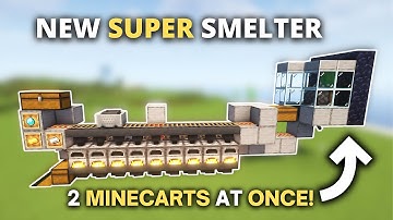 Minecraft BEST Automatic Super Smelter Farm in 1.21 Java & Bedrock