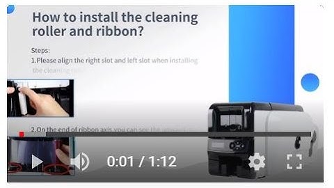 DC-3300 Card Printer Video Guidance 1: Installing the ribbon and cleaning roller