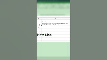Adding a New Line Within a Cell | Excel Tips #exceltech #excel #excelsolutions #excelworld #excel