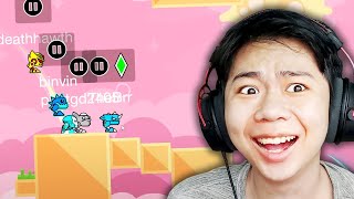 LONGHUNTER CHƠI GEOMETRY DASH CÙNG FAN!!