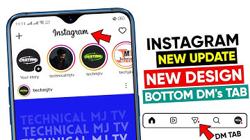 Instagram bottom DM tab update || Instagram new design update || Swipe between reels and messages
