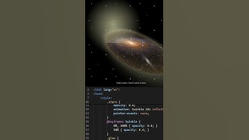 Galaxy way using html css and javascript 🧠💻🌌🤯. #music #coding #trending #viral #programming