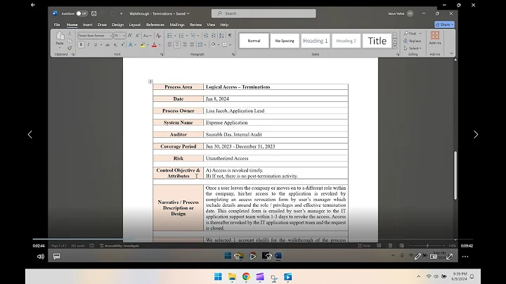 IT with Varun Vohra - ITGC & Risk - Logical Access - Terminations - Hands-on Walkthrough (Promo)